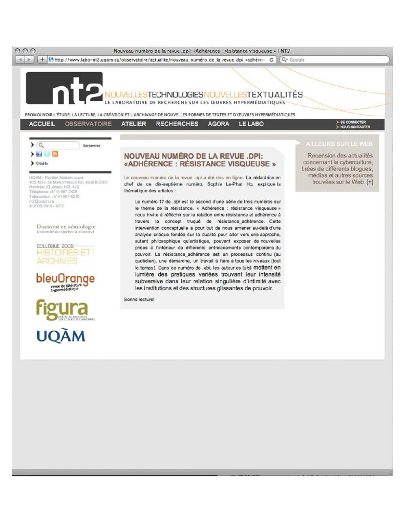Vignette du document PDF « Press review | Laboratory NT2 (fr) »