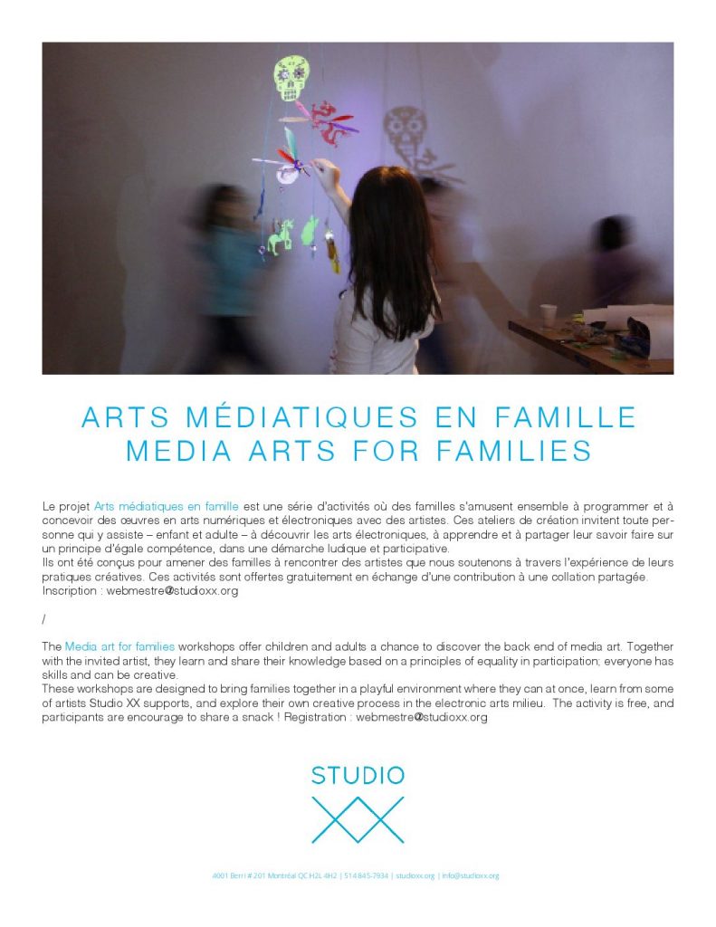 Vignette du document PDF « Dépliant arts médiatiques en famille 2017 »