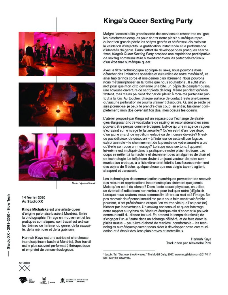 Vignette du document PDF « Queer Sexting Party | Kinga Michalska »