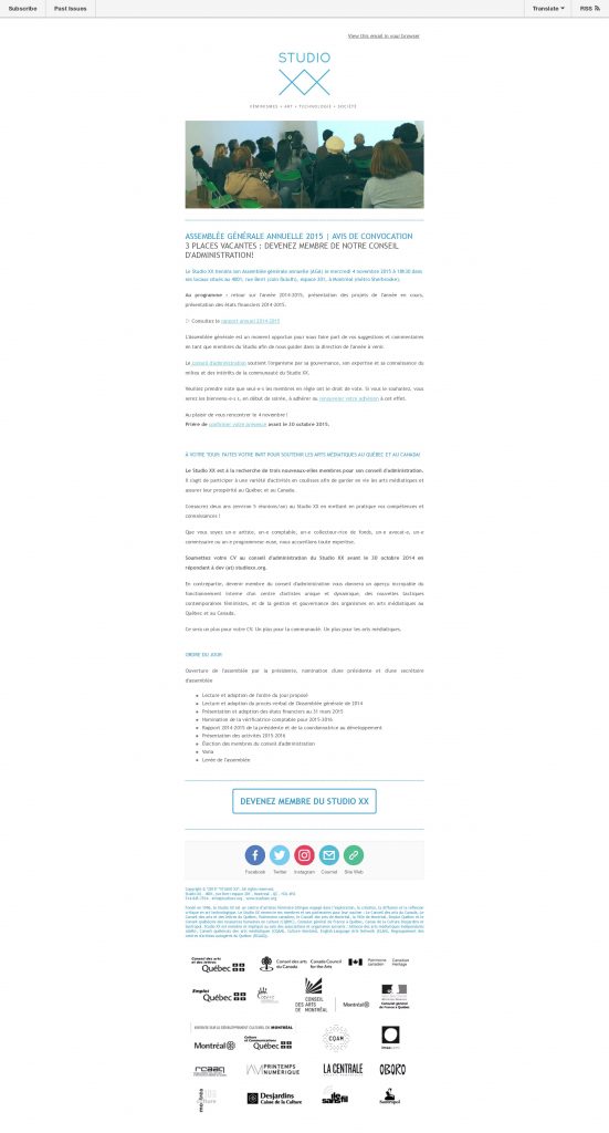 Vignette du document PDF « Bulletin | 15 octobre 2015 »