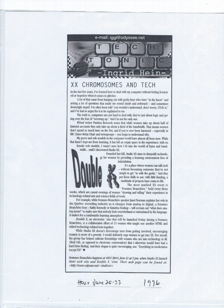 Vignette du document PDF « Hour | « XX Chromosomes and Tech » »