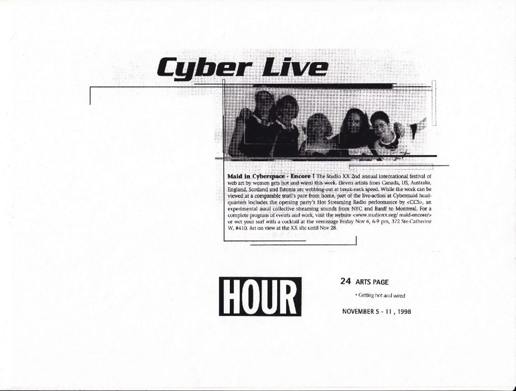 Vignette du document PDF « Hour | « Cyber Live » »