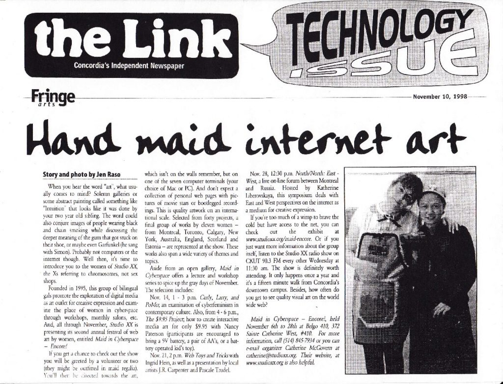 Vignette du document PDF « The Link | Maid in Cyberspace - Encore! »