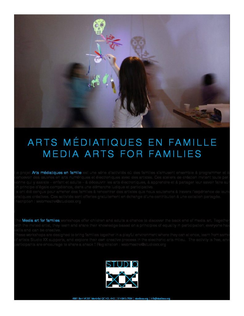 Vignette du document PDF « Flyer | Media Arts for Families  »