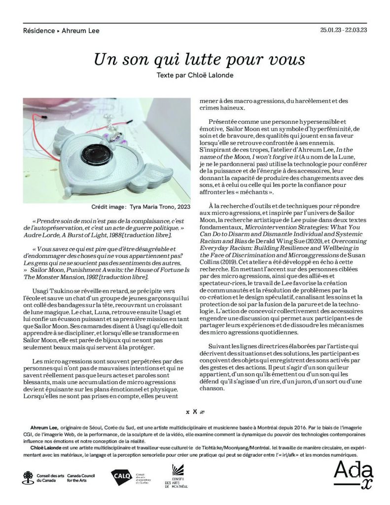 Vignette du document PDF « A sound that fights for you  »